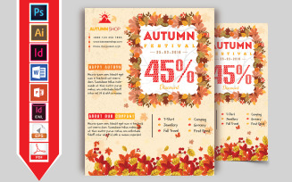 Autumn Fall Sale Flyer Vol-02 - Corporate Identity Template