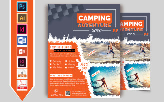 Camping Adventure Flyer Vol-01 - Corporate Identity Template