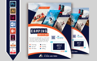 Camping Adventure Flyer Vol-03 - Corporate Identity Template