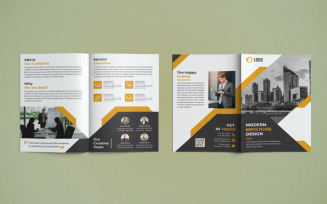 Business Bi Fold Brochure Design - Corporate Identity Template