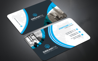 Cleen Multy Color Buainess Card - Corporate Identity Template