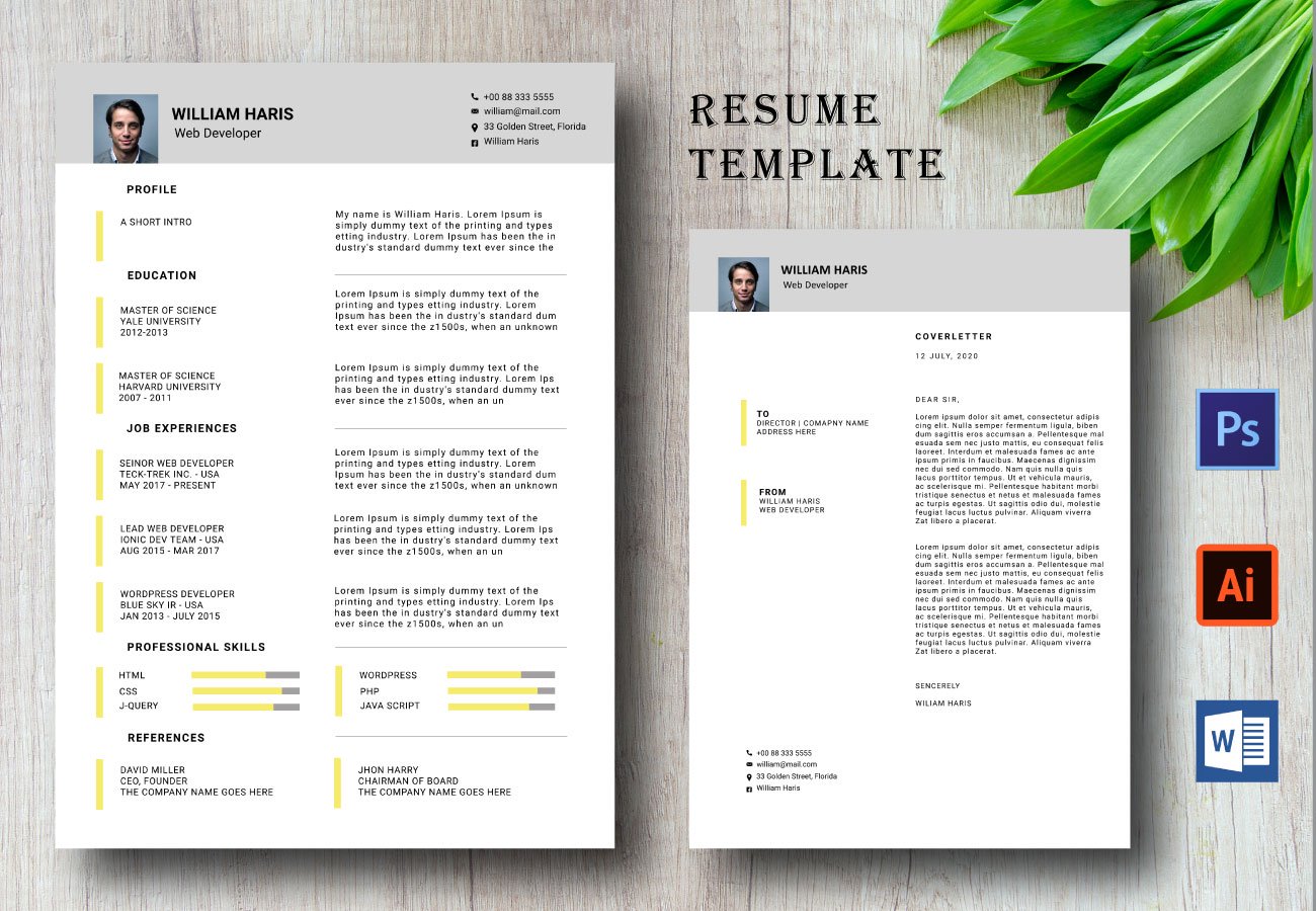 Kit Graphique #106869 Propre Cv Web Design - Logo template Preview
