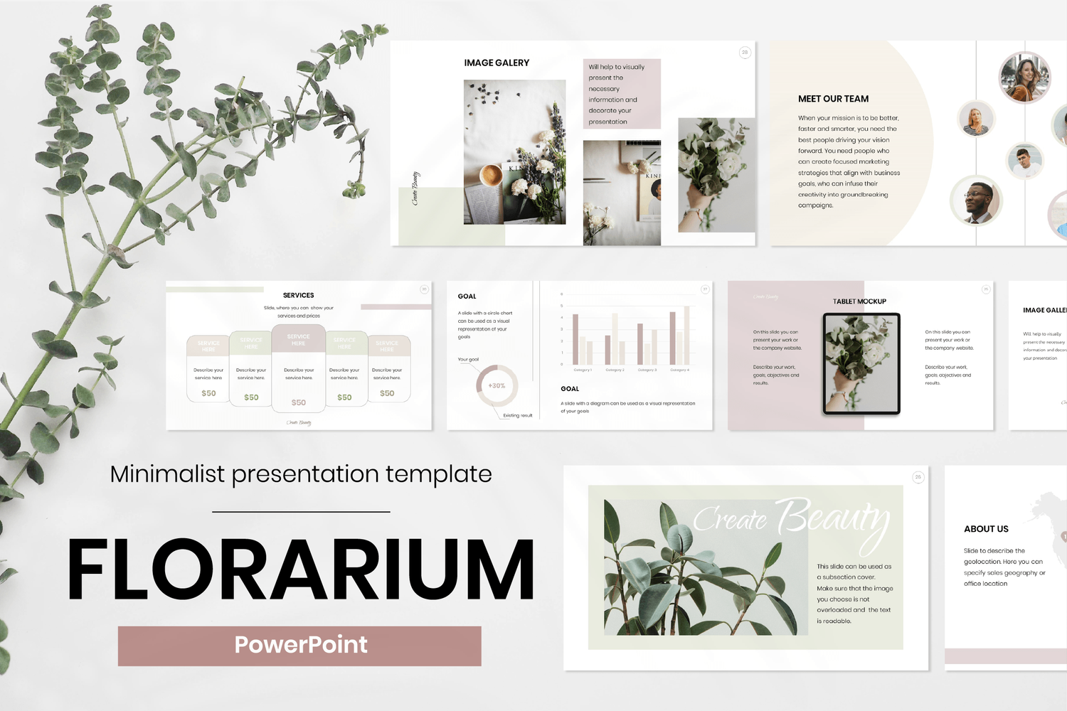 Beauty Presentation PowerPoint template