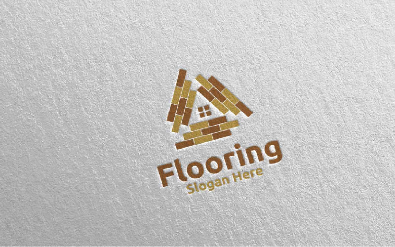 Flooring Parquet Wooden 25 Logo Template