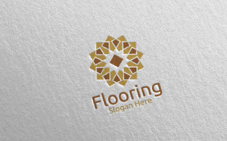 Flooring Parquet Wooden 28 Logo Template