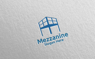 Mezzanine Flooring Parquet Wooden 21 Logo Template