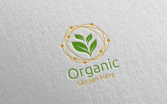 Organic Botanical Gardener Design 1 Logo Template