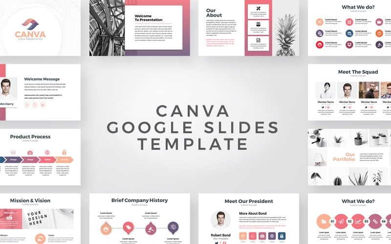 Template #107177 Google Slides Webdesign Template - Logo template Preview