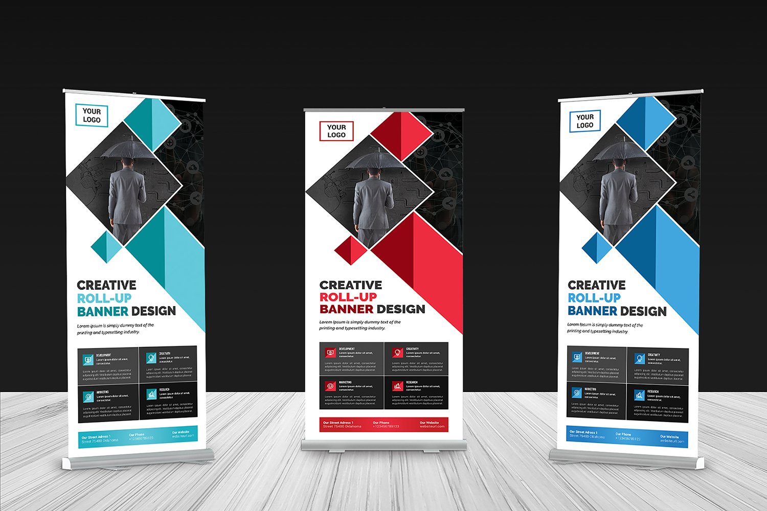 Template #107187 Advertisement Banner Webdesign Template - Logo template Preview