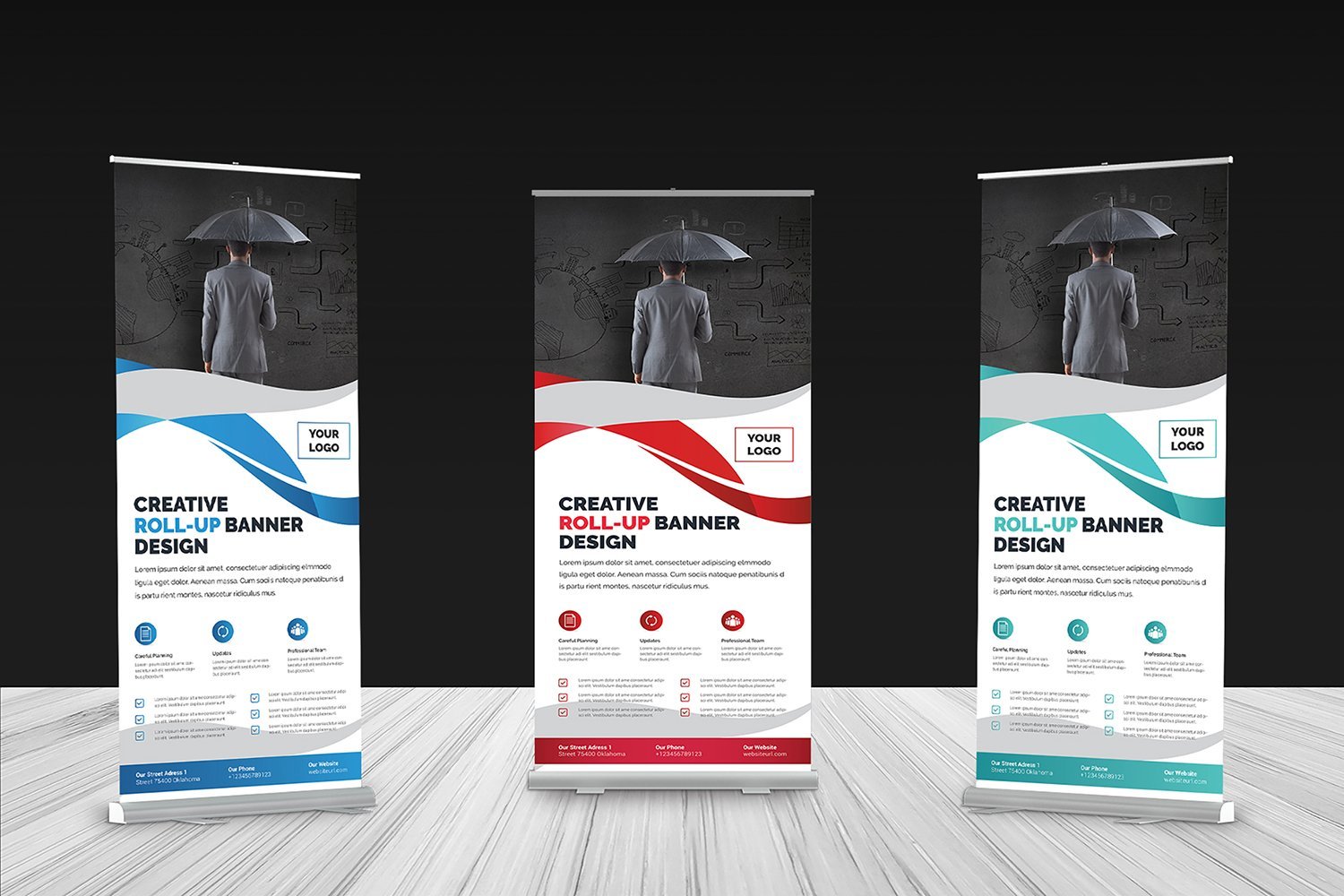 Template #107195 Advertisement Banner Webdesign Template - Logo template Preview