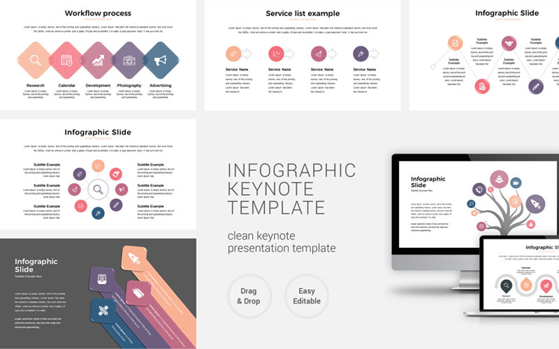 Infographic Business Presentation - Keynote template Keynote Template