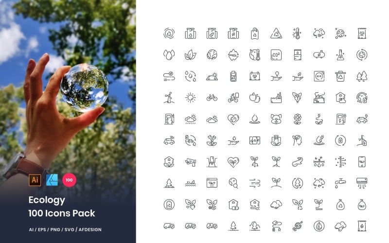 Ecology 100 Set Pack Icon Icon Set