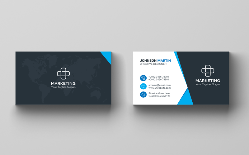 Modern Martin Business Card - Corporate Identity Template