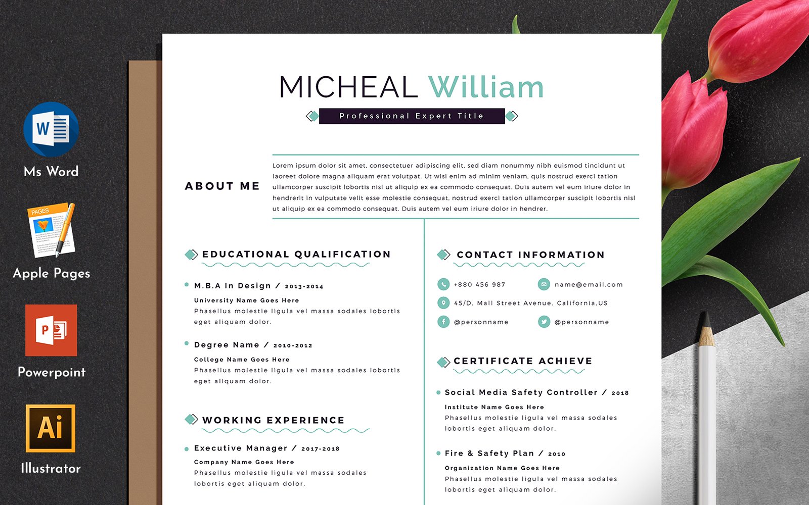 Template #107321 Template Cv Webdesign Template - Logo template Preview