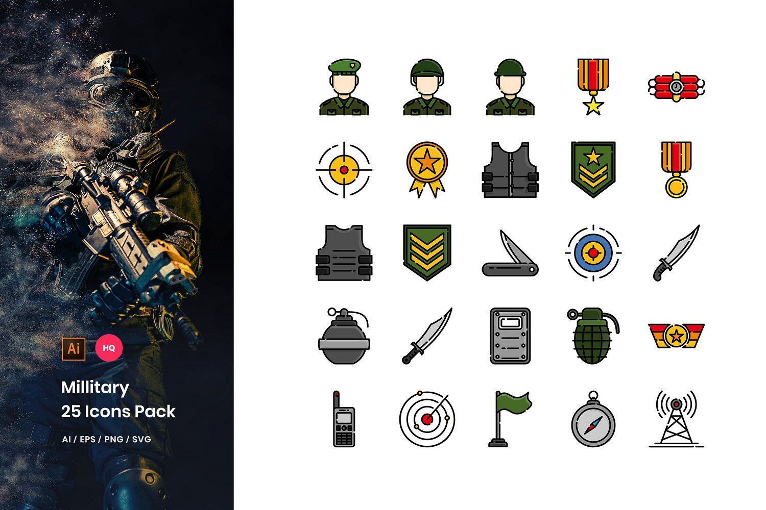 Kit Graphique #107427 Pack Soldat Web Design - Logo template Preview