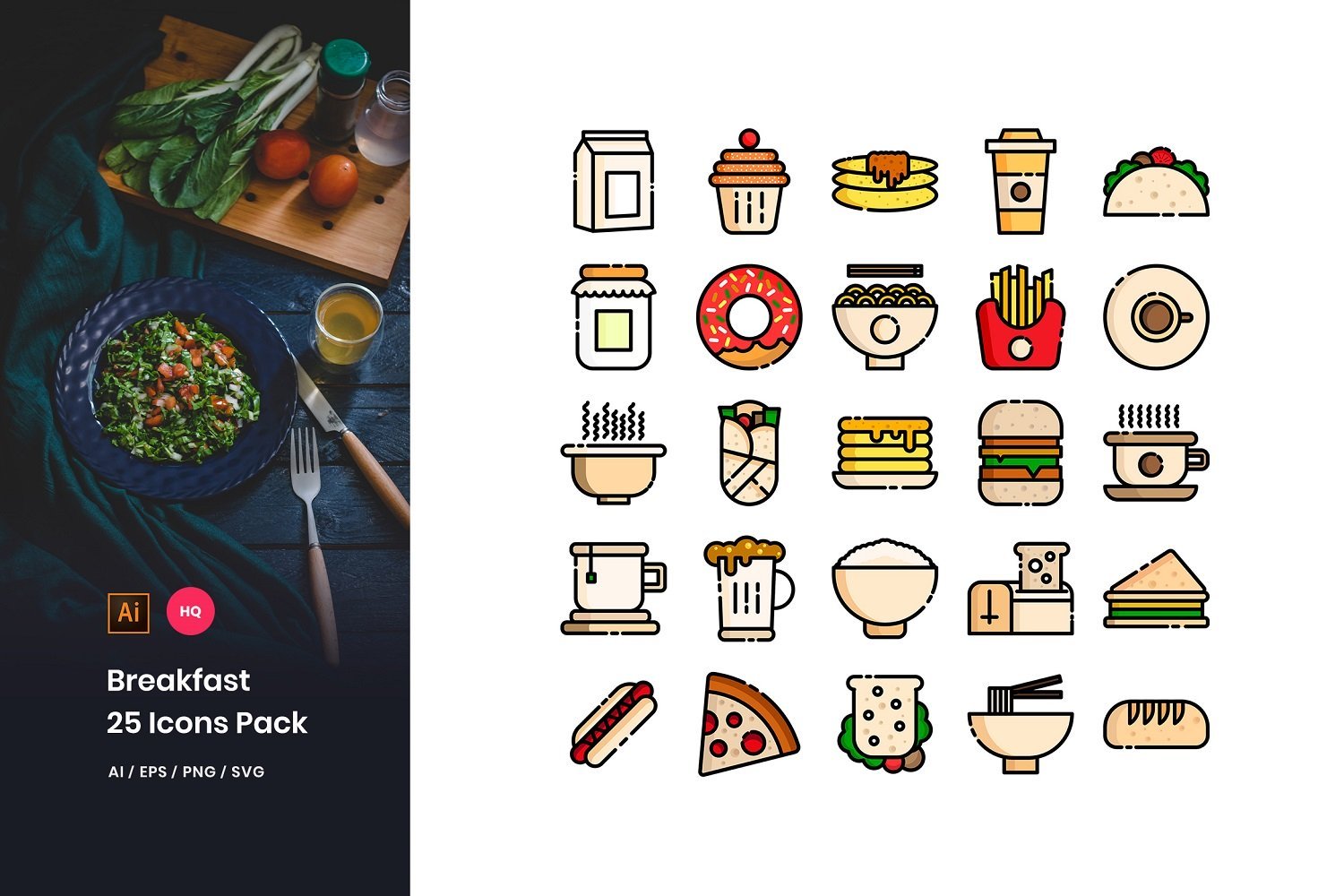 Kit Graphique #107434 Icons Food Divers Modles Web - Logo template Preview