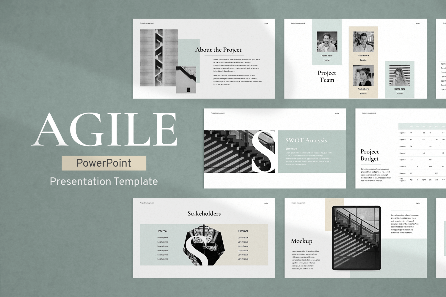 Agile Project Management Presentation PowerPoint template