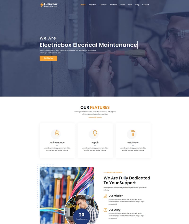 Template #107438 Electrical Electrical-company Webdesign Template - Logo template Preview