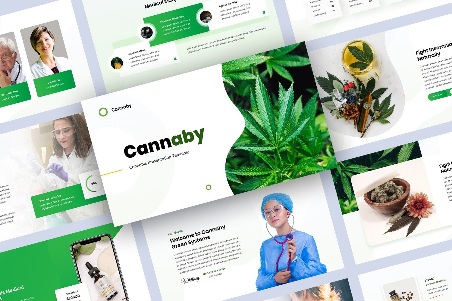Kit Graphique #107468 Cannabis Huile Divers Modles Web - Logo template Preview
