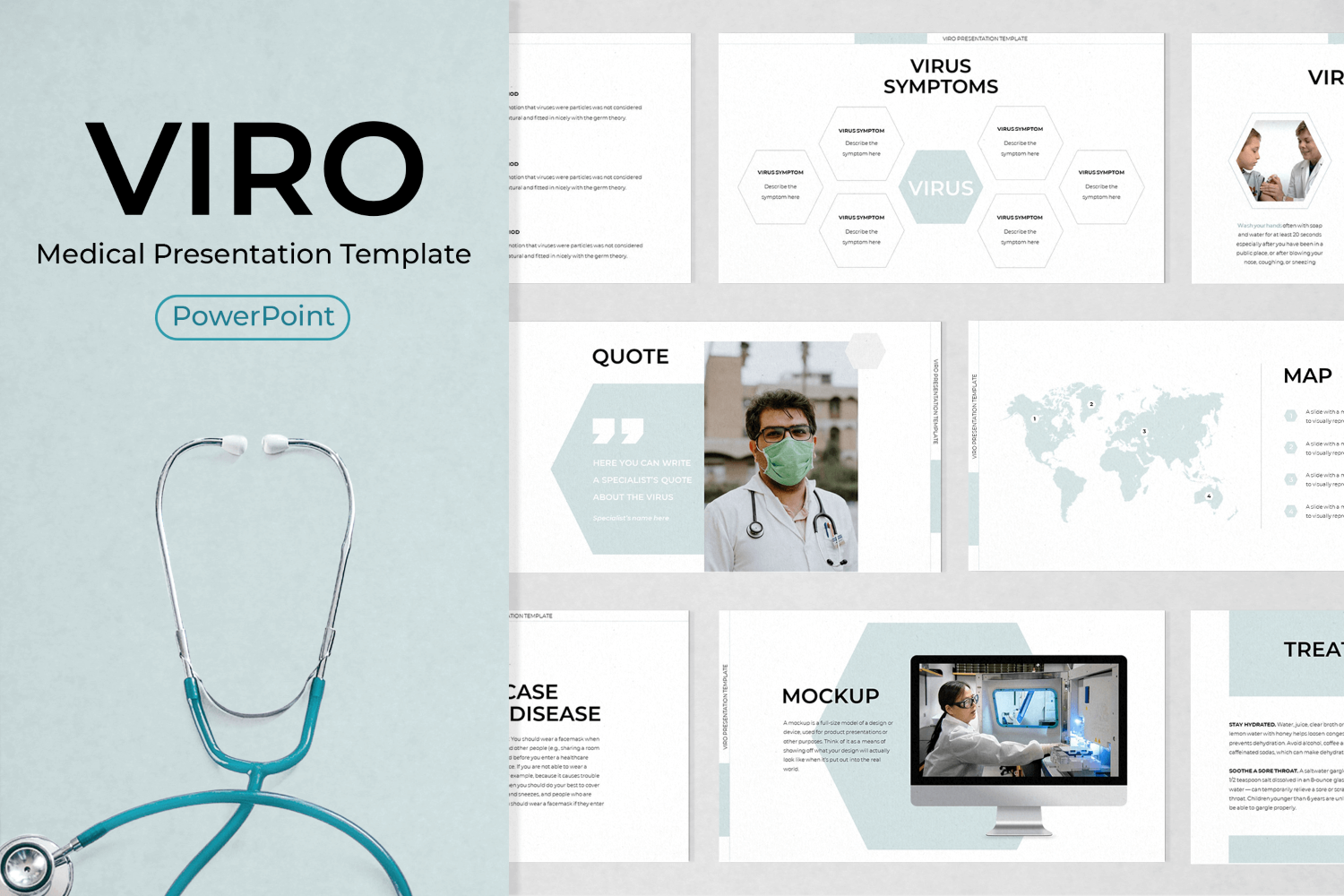 Viro - Medical Presentation PowerPoint template