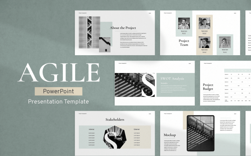 Agile Project Management Presentation PowerPoint template PowerPoint Template