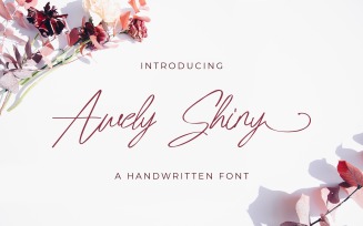 Awely Shiny - Handwritten Font