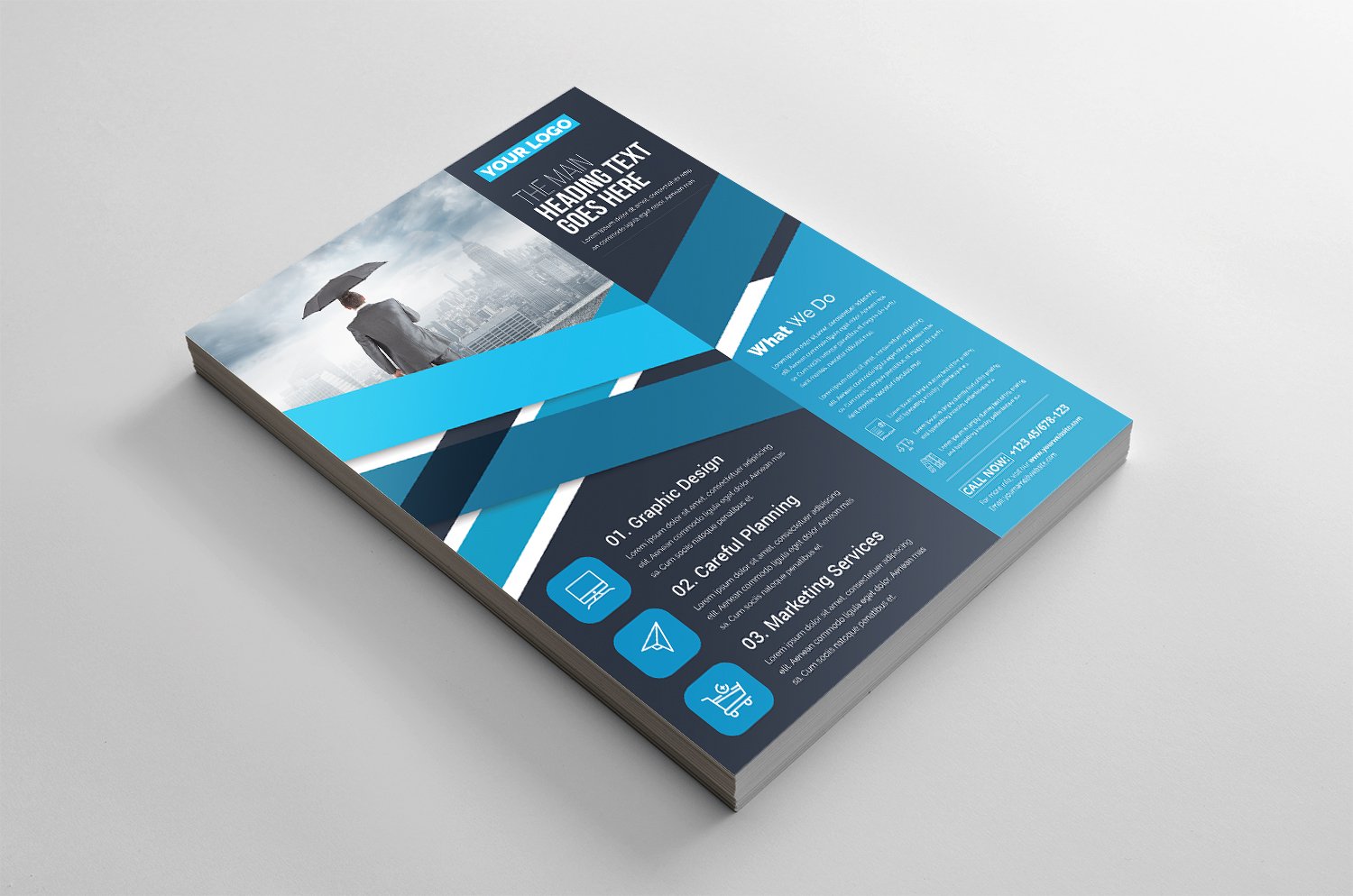 Template #107786 Blue Design Webdesign Template - Logo template Preview