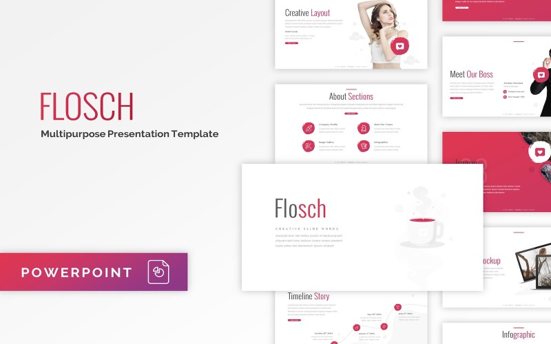 Flosch - Multipurpose PowerPoint template PowerPoint Template