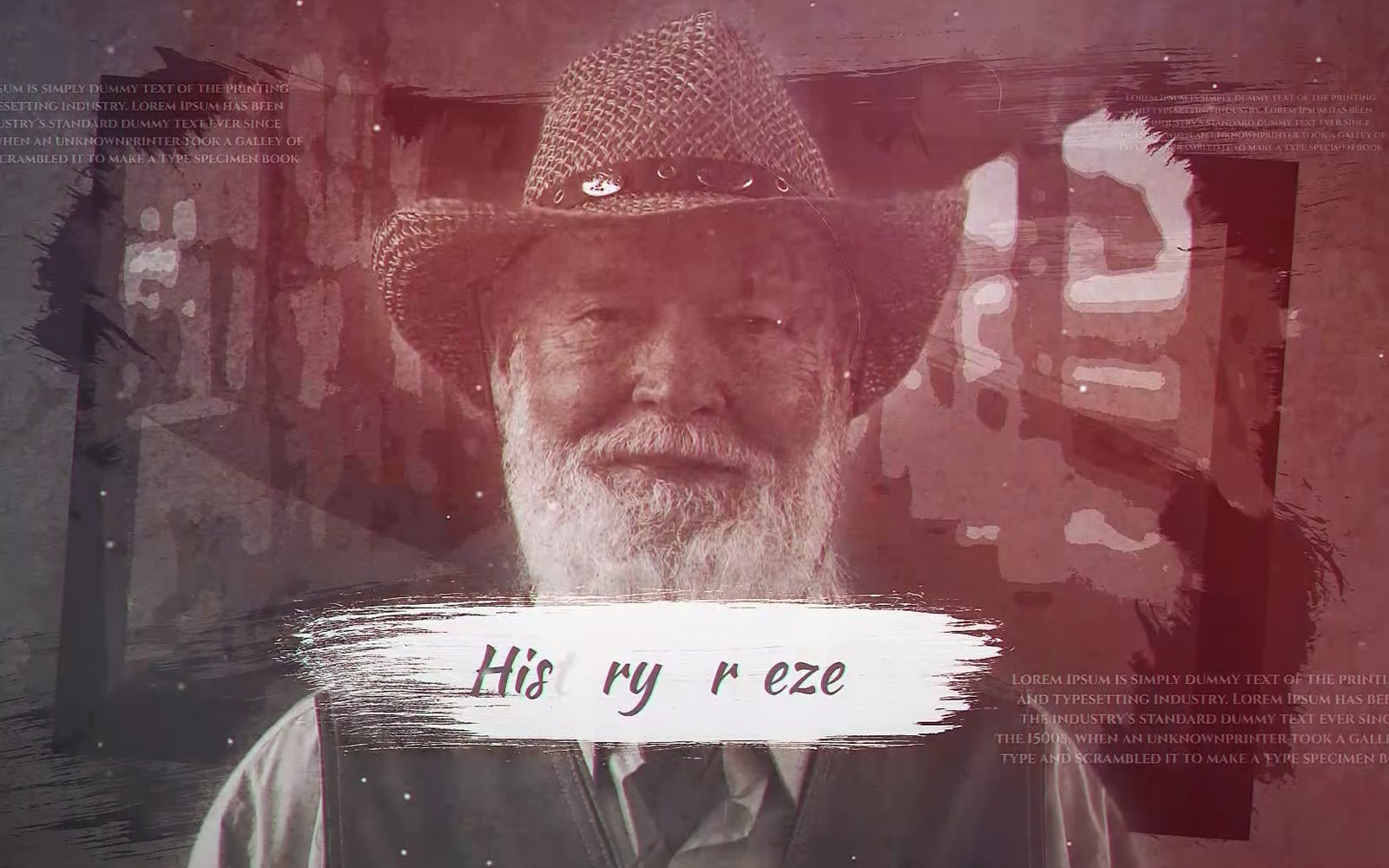 History Freeze After Effects Template