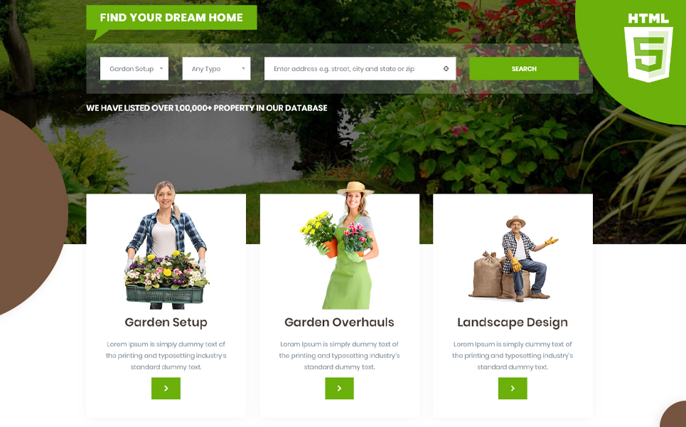 Reszponzív Gardenia | Gardening & plantation HTML5 Weboldal sablon 107859