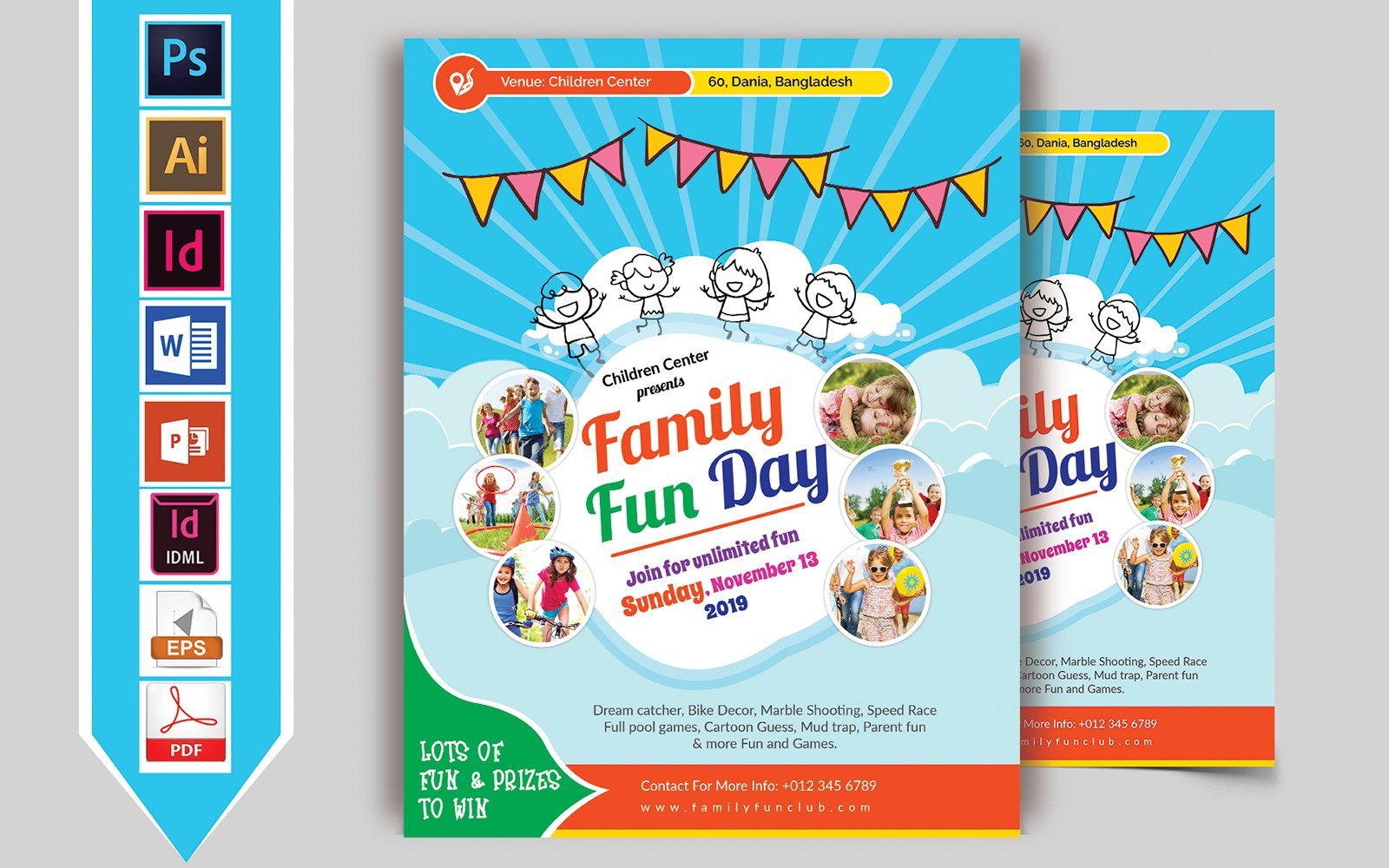 Kit Graphique #108014 Family Fun-day Divers Modles Web - Logo template Preview