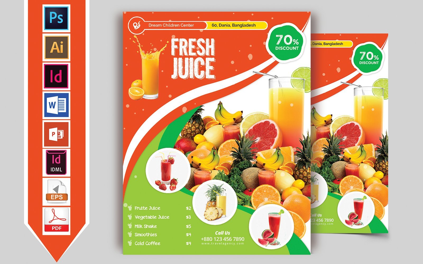 Kit Graphique #108019 Juice Menu Divers Modles Web - Logo template Preview