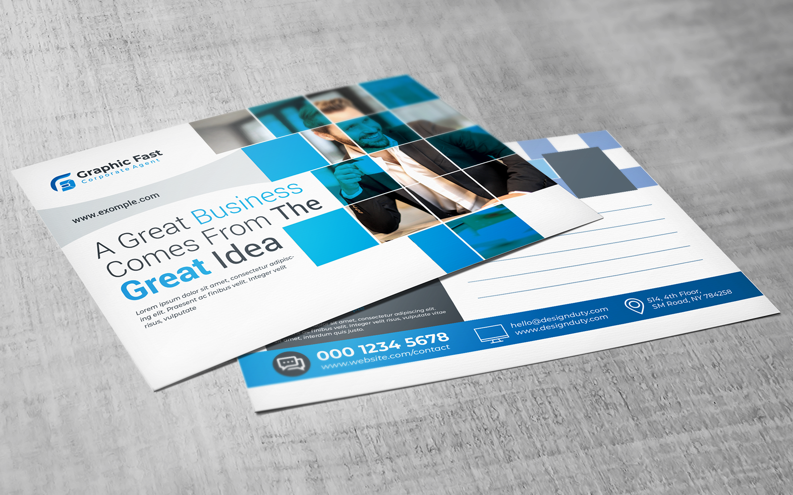 Creative Business Post Card - Corporate Identity Template
