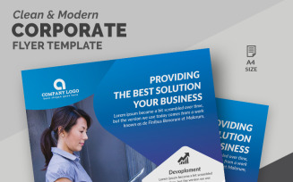 Blue Color Flyer - Corporate Identity Template