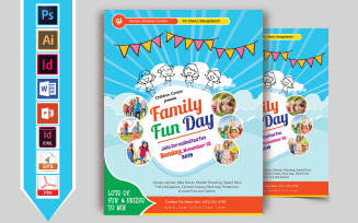 Family Fun Day Flyer Vol-01 - Corporate Identity Template