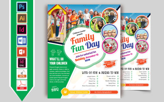 Family Fun Day Flyer Vol-03 - Corporate Identity Template