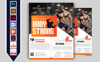 Gym & Fintness Flyer Vol-03 - Corporate Identity Template
