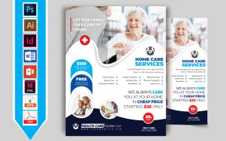 Home Care & Home Doctor Service Flyer Vol-01 - Corporate Identity Template