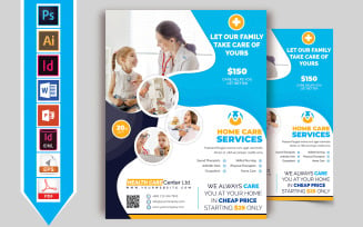 Home Care & Home Doctor Service Flyer Vol-03 - Corporate Identity Template