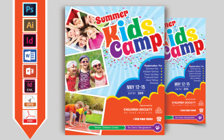 Kids Summer Camp Flyer Vol-03 - Corporate Identity Template