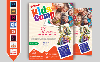 Kids Summer Camp Flyer Vol-08 - Corporate Identity Template