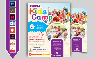 Kids Summer Camp Flyer Vol-09 - Corporate Identity Template