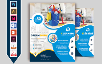 Cleaning Service Flyer Vol-01 - Corporate Identity Template