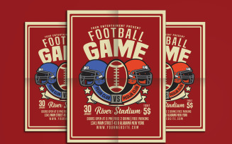 American Football Game Flyer - Corporate Identity Template