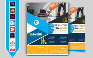 Cleaning Service Flyer Vol-02 - Corporate Identity Template