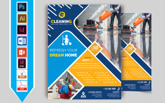 Cleaning Service Flyer Vol-03 - Corporate Identity Template