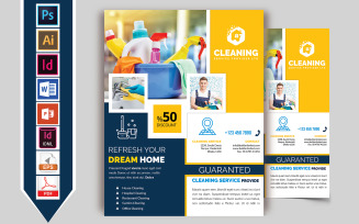 Cleaning Service Flyer Vol-08 - Corporate Identity Template