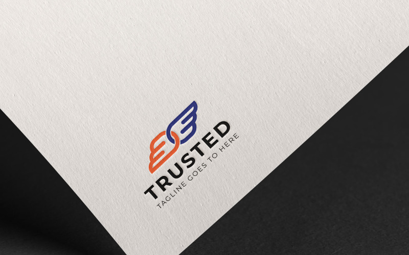 Tow Wings Connected and Trusted Logo Template