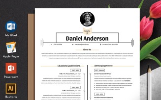 Clean Editable Word Apple Pages Cv Resume Template