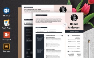 Creative & Modern Editable Cv Resume With Word Apple Pages Format